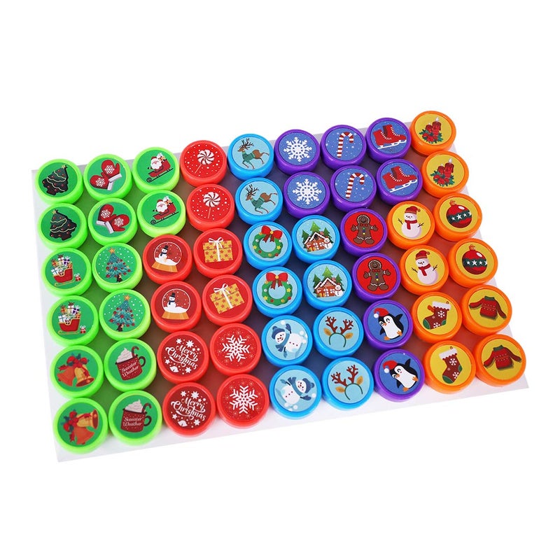 ماكس فن مجموعة ماكس فن المكونة من 108 قطعة من طوابع عيد الميلاد المتنوعة للأطفال، هدايا حفلات عيد الميلاد، لوازم، أكياس هدايا عيد الميلاد، حشوات جوارب عيد الميلاد، جوائز مكافآت ألعاب الفصل الدراسي (طوابع عيد الميلاد) - Image 4